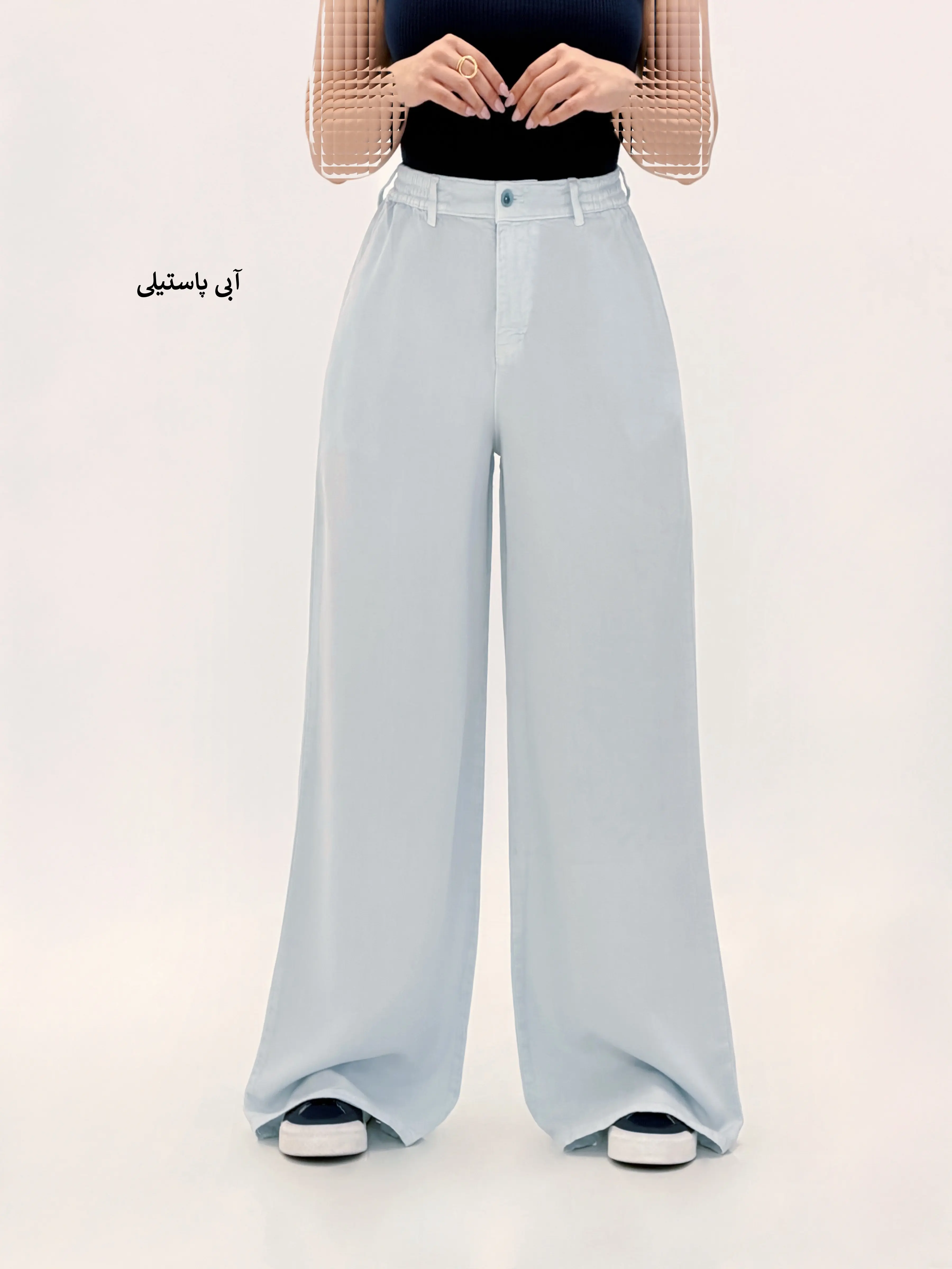 6858-شلوار بگ سیلک رویال